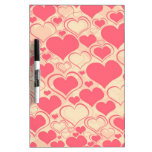 seamless love pattern dry erase whiteboard
