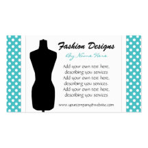 Seamstress Polka-dot Business Cards