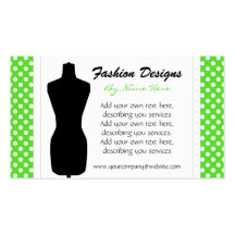 Seamstress Polka-dot Business Cards