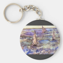 Seascape, 1873 by Edouard Manet Keychain