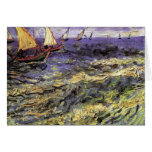 Seascape at Saintes-Maries by Vincent van Gogh Cards