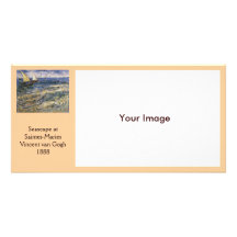 Seascape at Saintes-Maries by Vincent van Gogh Picture Card