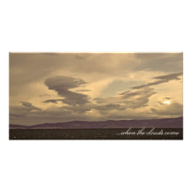 seascape personalized photo card