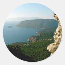 Seascape Round Stickers