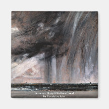 Seascape Study With Rain Cloud By Constable John Fridge Magnets