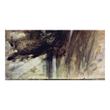 Seascape Study With Rain Cloud, Seascape With Rain Photo Greeting Card
