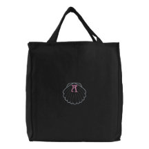 Seashell Monogram Embroidered Bag