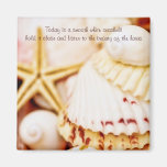 Seashell Time Quote Magnet