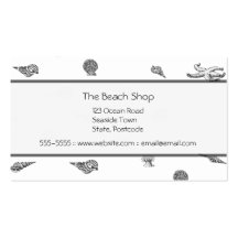 Seashells and Starfish Business Cards