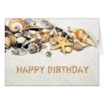 Seashells Happy Birthday Card