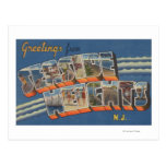Seaside Heights, New Jersey - Large Letter Scene Post Card