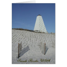 Seaside sea oats greeting card