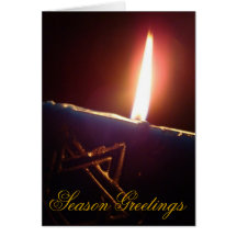 Season Greeting Jewish Star of David Holiday Card