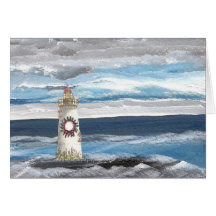 Seasonal Card Lighthouse D30