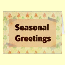 Seasonal greetings cards
