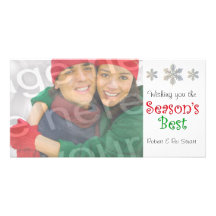 Season's Best Customisable Photo Card