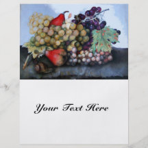 SEASON'S FRUITS 1 - GRAPES AND PEARS PERSONALISED FLYER