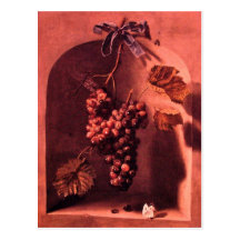 SEASON'S FRUITS -PROSPERITY pink purple red Postcards