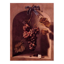 SEASON'S FRUITS -PROSPERITY pink purple red Post Cards