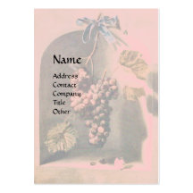 SEASON'S FRUITS - PROSPERITY ,pink red Business Card Templates