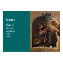 SEASON'S FRUITS - PROSPERITY ,yellow green brown Business Card Templates