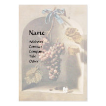 SEASON'S FRUITS - PROSPERITY ,yellow green brown Business Card