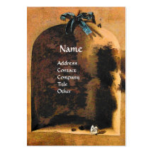 SEASON'S FRUITS - PROSPERITY ,yellow green brown Business Cards