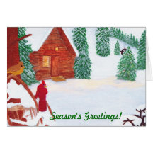 Season's Greeting Holiday Card by KellyMDesigns