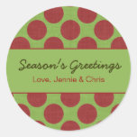 Season's Greetings Customisable Stickers