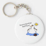 Seasons Greetings From The West Coast Snowman Key Chain