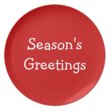 Seasons Greetings Plates