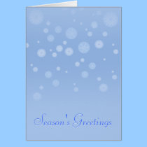 Season's Greetings Snowflake Card cards