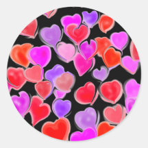 Secret Admirer Hearts stickers
