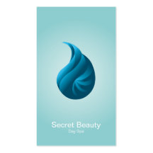 SECRET STONE SNAIL SPA & WELLNESS BLUE BUSINESS CARDS