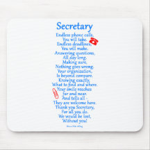 Secretary  Thank You Mouse Pad