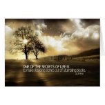 Secrets of Life Motivational Card