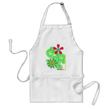 Secular Humanist & Atheist Symbol Flowers Apron