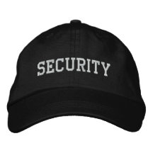 Security Embroidered Hats