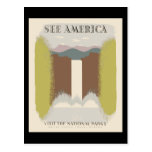 See America Visit The National Parks Postcards