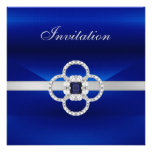 See Revised Below All Occasions Blue Silver Jewel Personalized Announcements