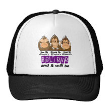 See Speak Hear No Alzheimers Disease 3 Hats