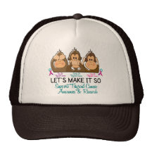 See Speak Hear No Thyroid Cancer 2 Trucker Hat