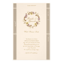 Seed Packet Template Wedding Favour Customized Stationery