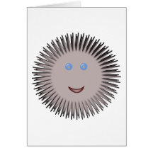 seeigel sea urchin grußkarte