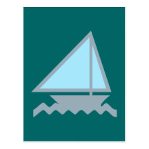 Segelboot sailing boat postkarte