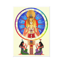 Sekhmet Balances Time Canvas Print