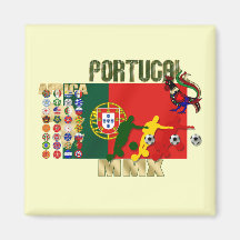 Selecção Portuguesa - 32 Paises Futebol Arte Magnets