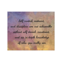 Self control - Wrapped Canvas Canvas Prints