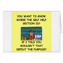 self help joke card