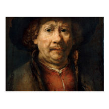 Self portrait, 1655 post card